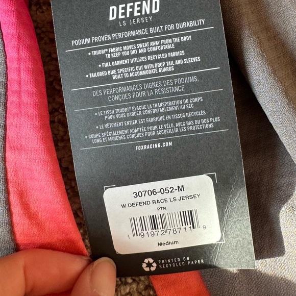 NWT Fox Racing Defend Race LS Jersey - Picture 2 of 3